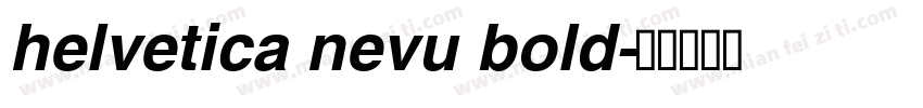 helvetica nevu bold字体转换